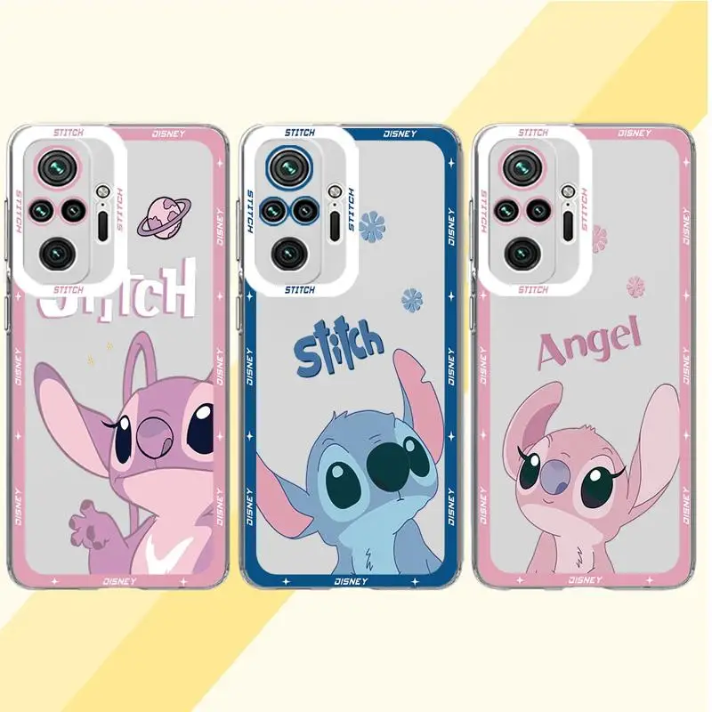 Fashion Cool Stitch A-angie phone cases for Xiaomi Redmi Note 13 12S 11 Pro 13C X3NFC 11S 10 12ProPlus 9 9s Clear fundas cover