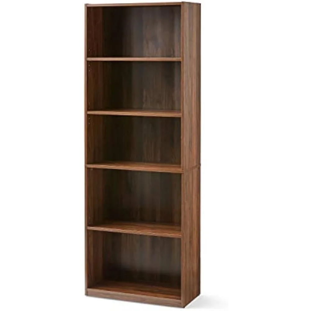 

Sturdy wooden bookshelf, space-saving design, perfect for home, office, or study. Easy assembly, modern style, holds books decor