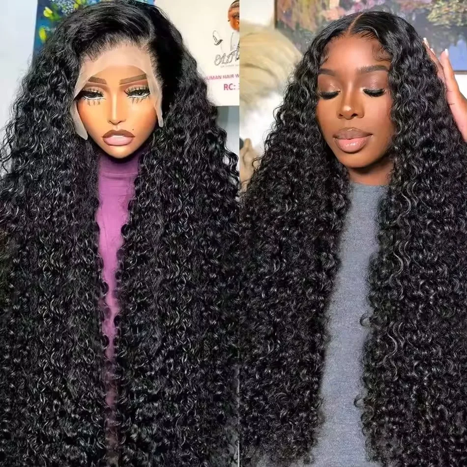 

40 Inch Deep Wave 13x6 13x4 Hd Lace Front Human Hair Wig 250 Density 360 Full Lace Frontal Wig Human Hair For Brazil Black Woman