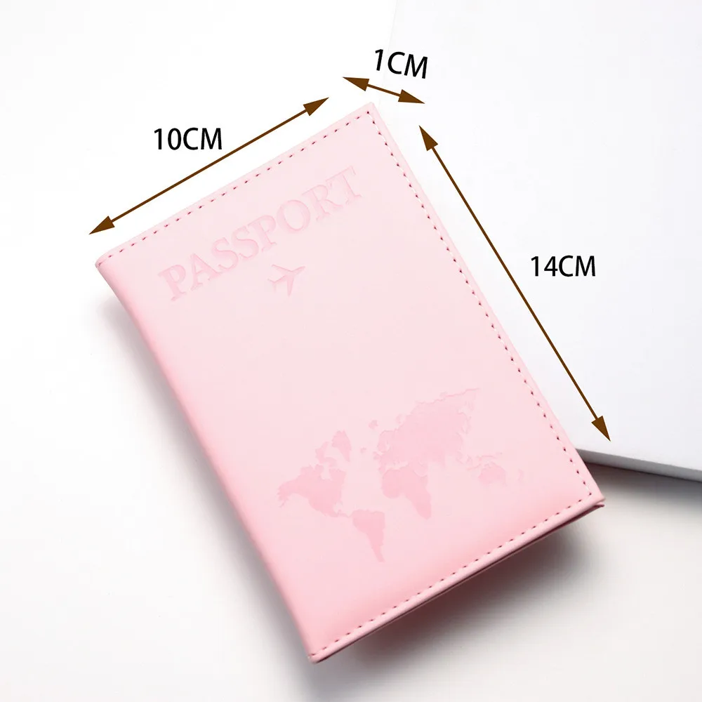 Fashion Women Men Passport Cover PU Travel ID Credit Card Holder Passport Holder Wallet Purse Bags Pouch Travel Accessories