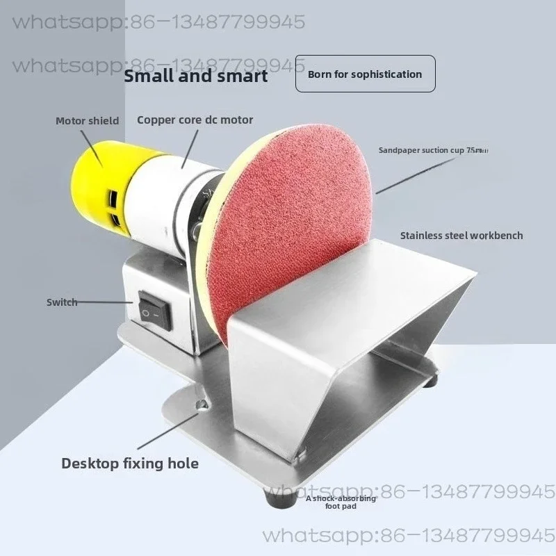 Disc Sander Polishing Machine Sanding Machine Flat Surface Grinder Sand Belt Sander with Sanding Pad