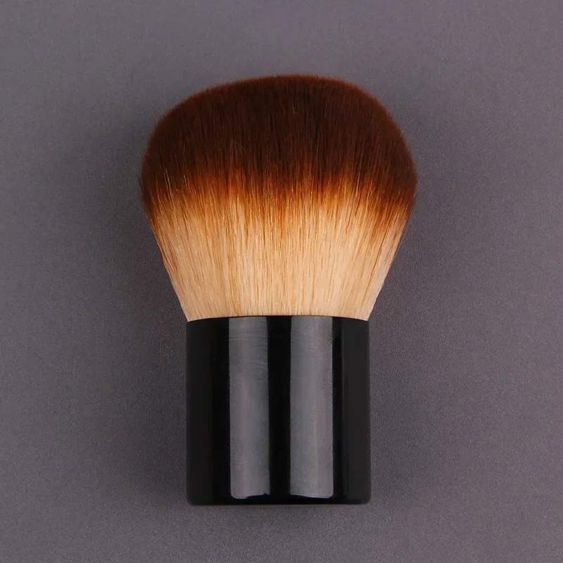 Outil de beauté de pinceau de maquillage-1 pièces fond de teint, Blush, correcteur, Contour, point culminant, pinceau de joue pour mélanger, dessus rond coudé