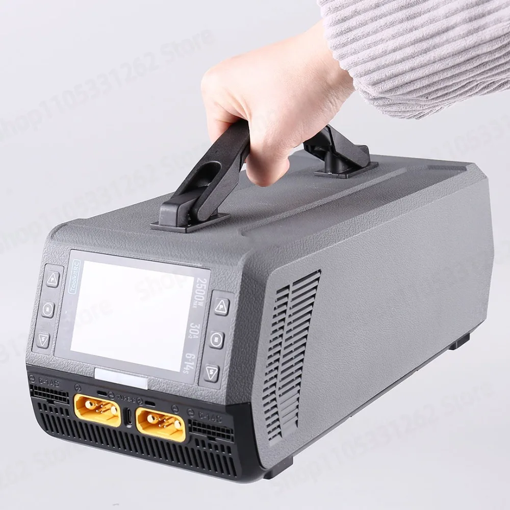 M14DAC Dual Channel 6-14S Lithium Battery 2500W High Power Intelligent Charger Large Load