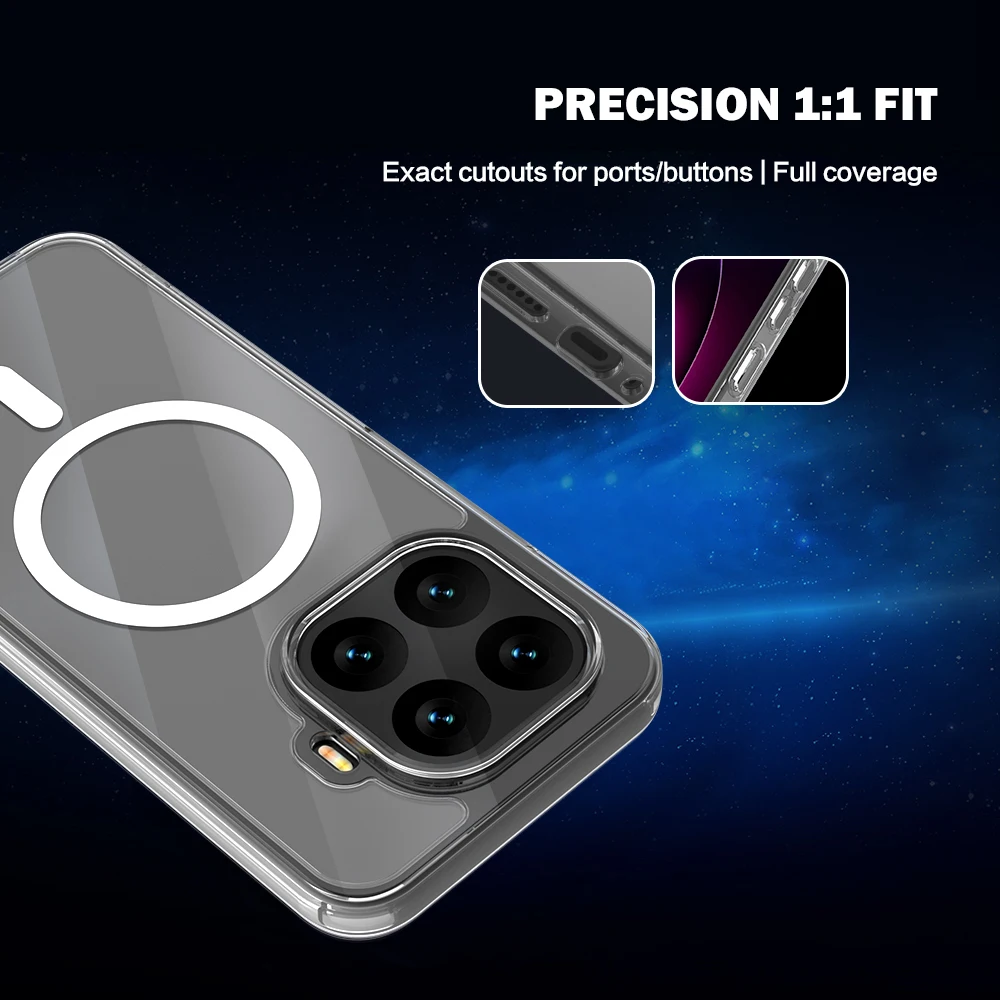 Für Xiaomi 17T Hülle Magnetische Hartschale TPU+PC Transparente Sturzsichere Handyhülle für Xiaomi 17t – Detail 8