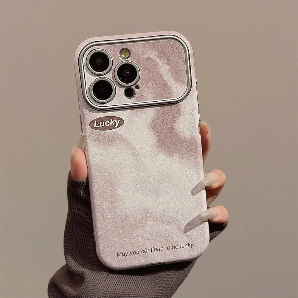 Smudged iPhone15 Gradient water ripple Light luxury iPhone14 phone case iPhone13promax leather iPhone11 Premium sense iPhone12