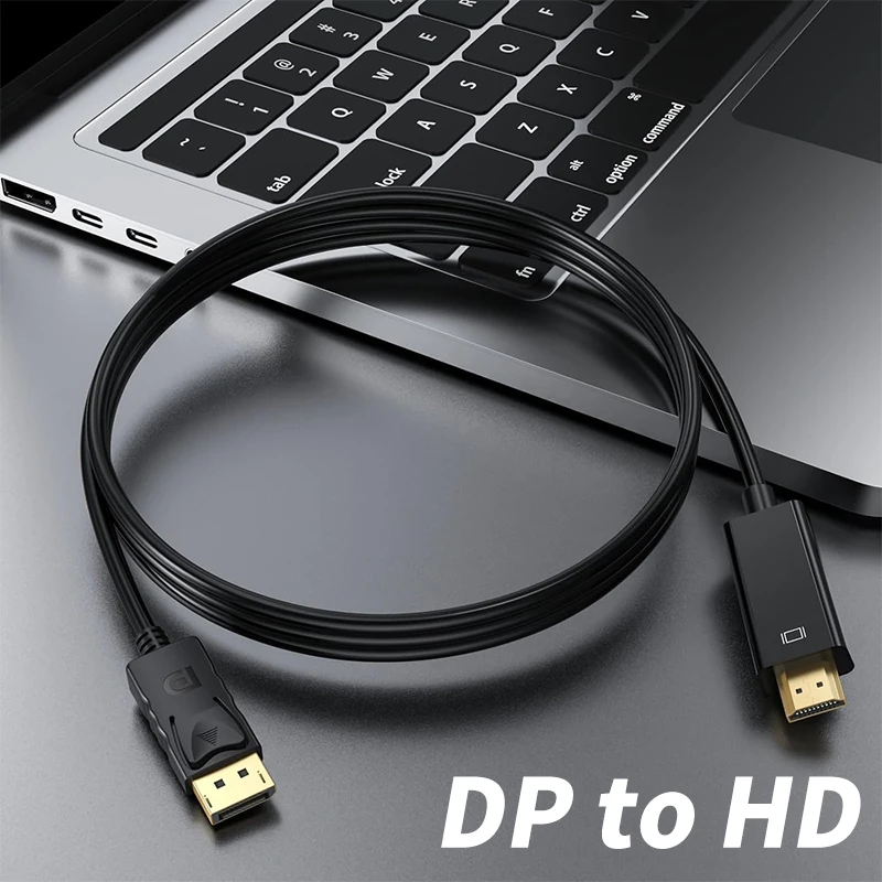 4K DisplayPort to HDMI-compatible Cable DP to HD Adapter Display Port Video Audio Cable for PC Laptop HDTV Projector Monitor 3m