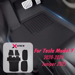Für tesla model y 2012-2016 5-sitzer rhd lhd fußmatten xpe voll rutsch feste allwetter kofferraum matten für modell y auto bodenbeläge