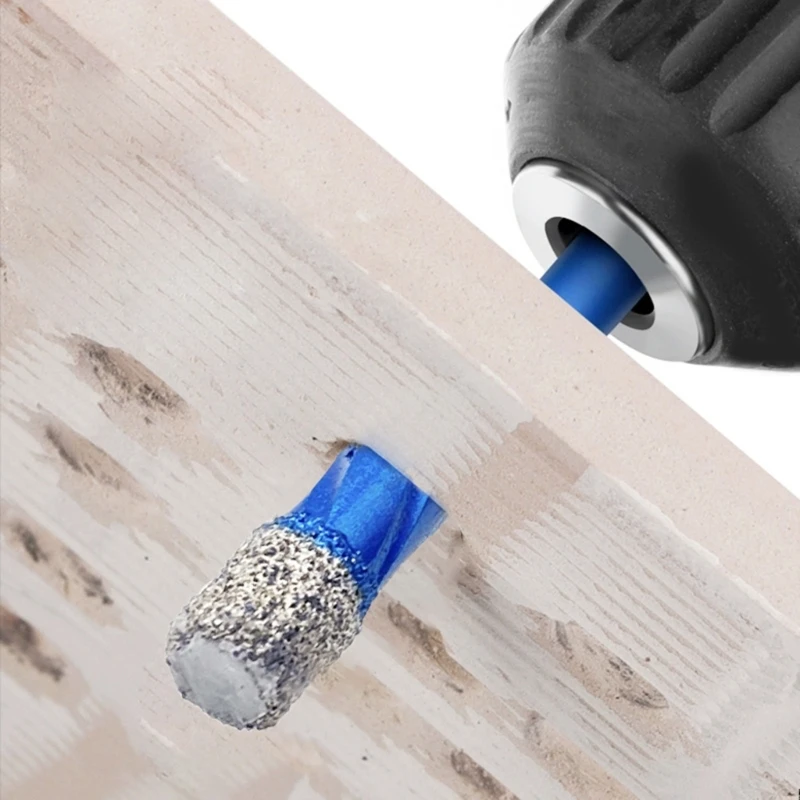 Set punte per trapano diamantate a secco da 7 pezzi per piastrelle marmo, pietra, vetro, graniti duri, ceramica M4YD