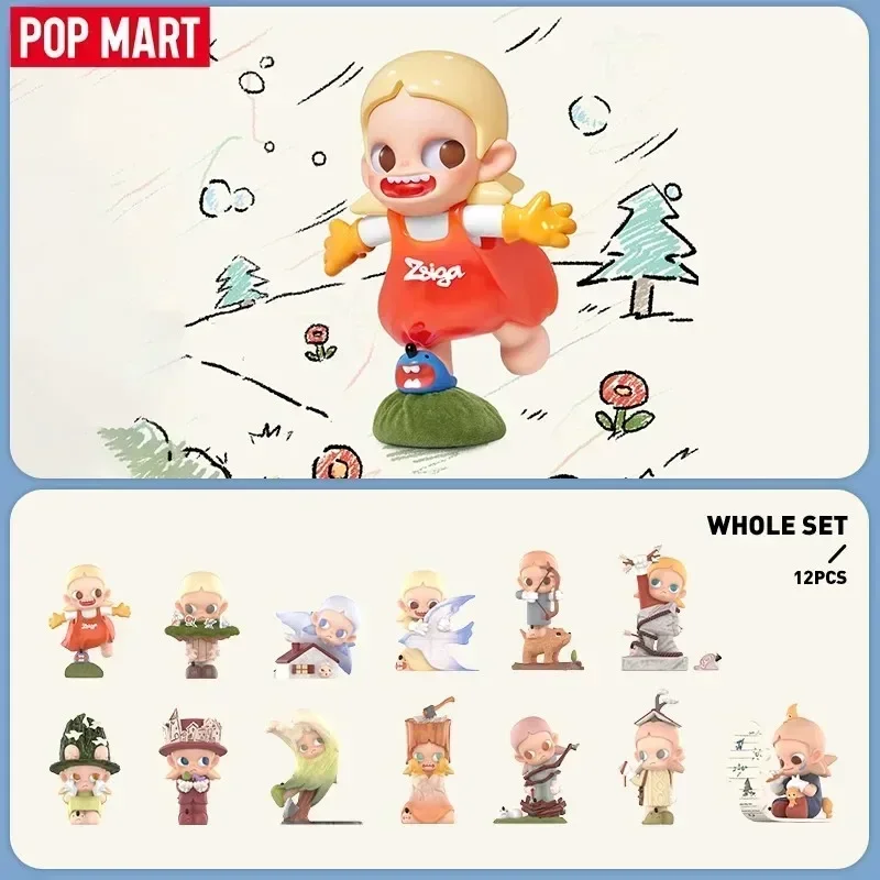 POP MART Zsiga Borderline Drifter Series กล่องสุ่ม บลายด์บ็อกซ์ โมเดลอนิเมะสาวน่ารัก ของขวัญวันเกิด