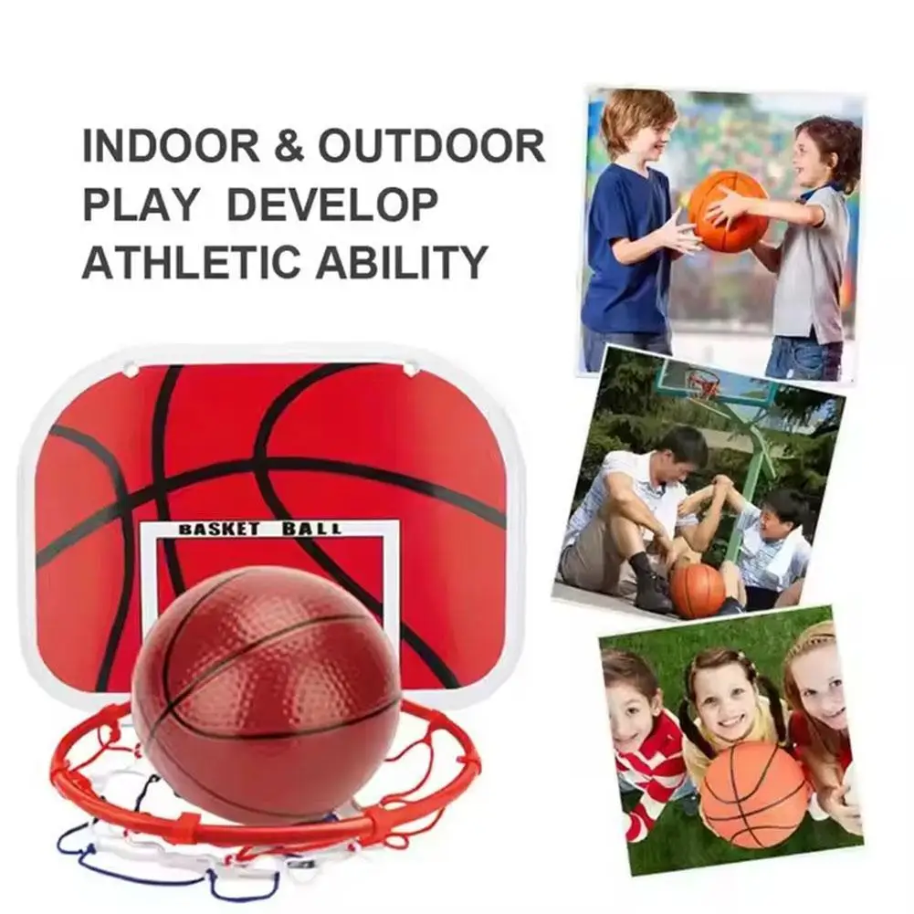 

Adjustable Basketball Hoop Set Hanging Style for Kids Youth Adults Mini Basketball Hoop Ball Sport Backboard Rim Shoot Children