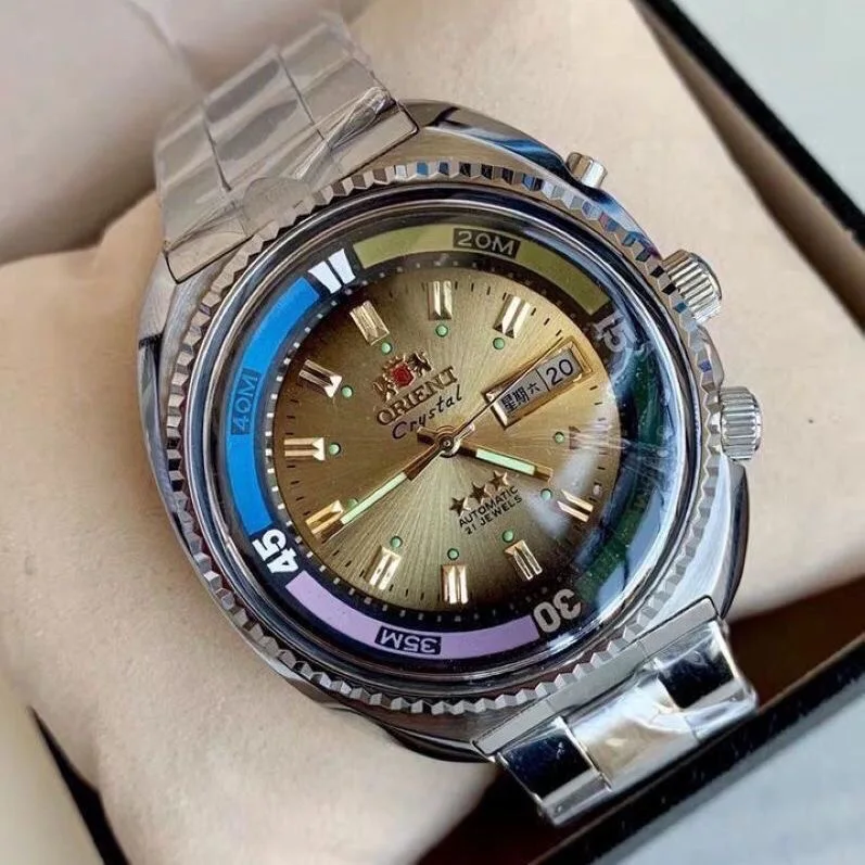 Orient Watch Series Automatic Mechanical Unisex Watch World Time Full Function Steel Strap Select Dial Luminous