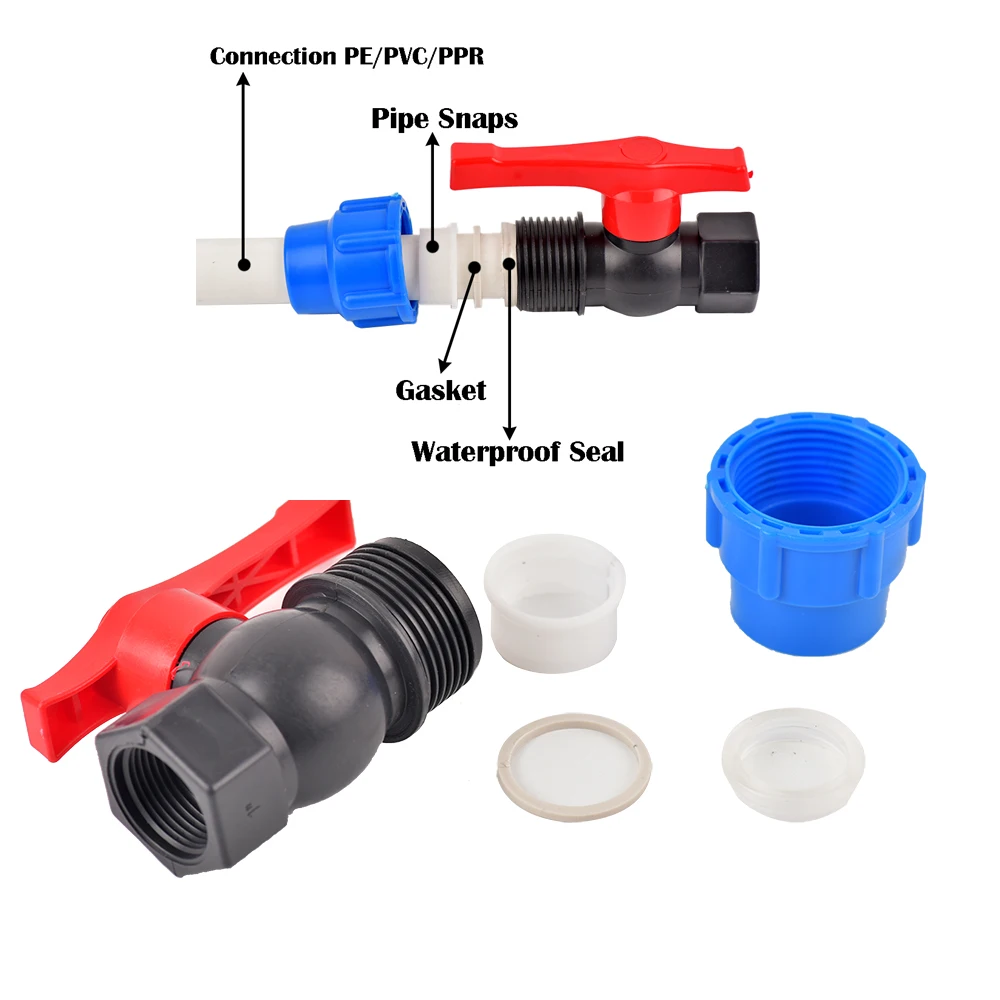 120 Mesh Screen Filter Fittings for OD 25/32mm Tubing Quick Connector Ball Valve Agriculture Watering Filter Attachment