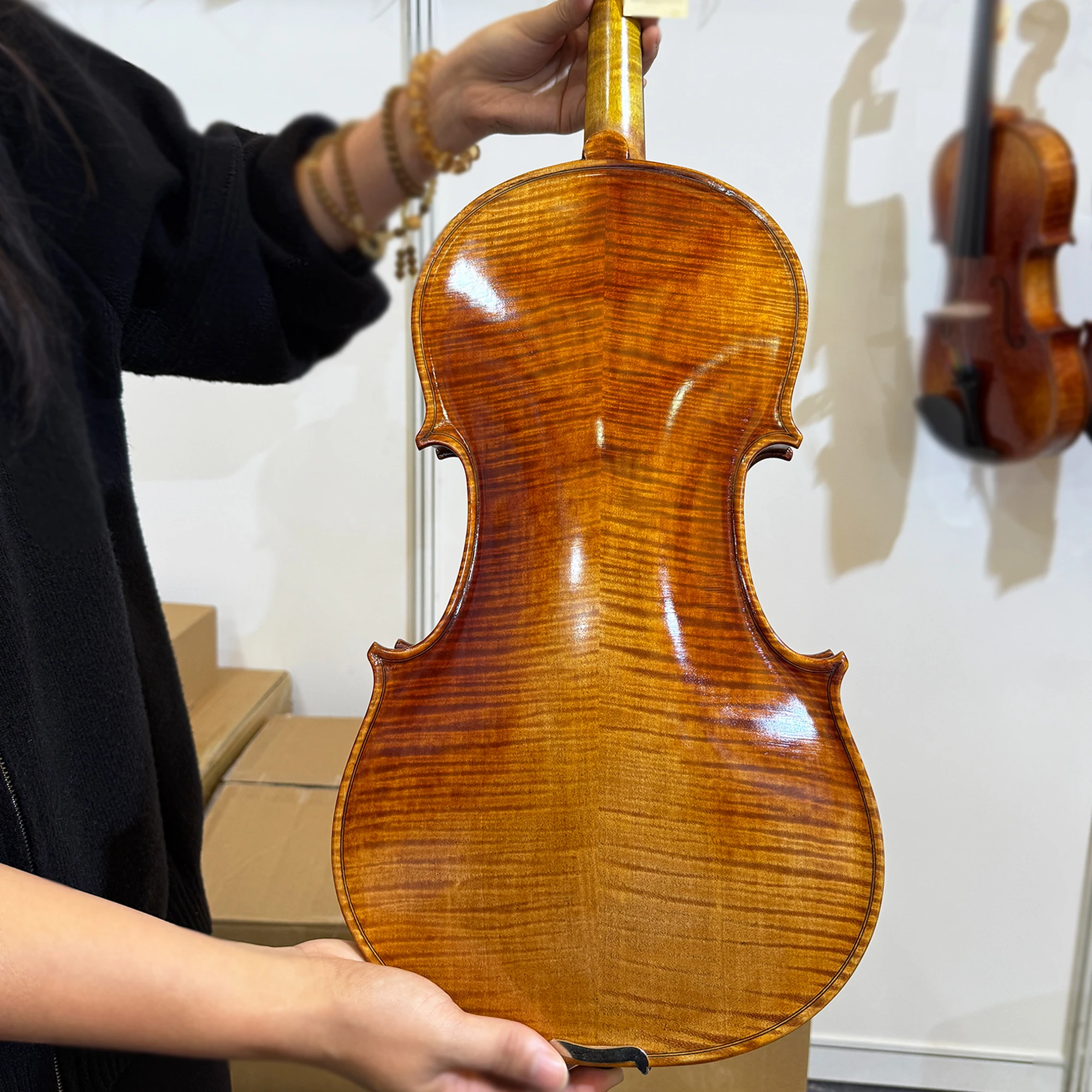 Professional Viola 16inch Vintage Viola with Strong Tone!