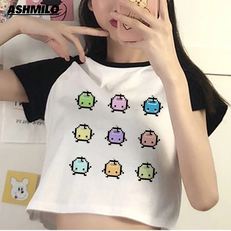 Kawaii Stardew Valley GaminG 90s Streetwear Crop Top Girl Cyber Y2k Trashy Streetwear Gothic Clothing Crop Top