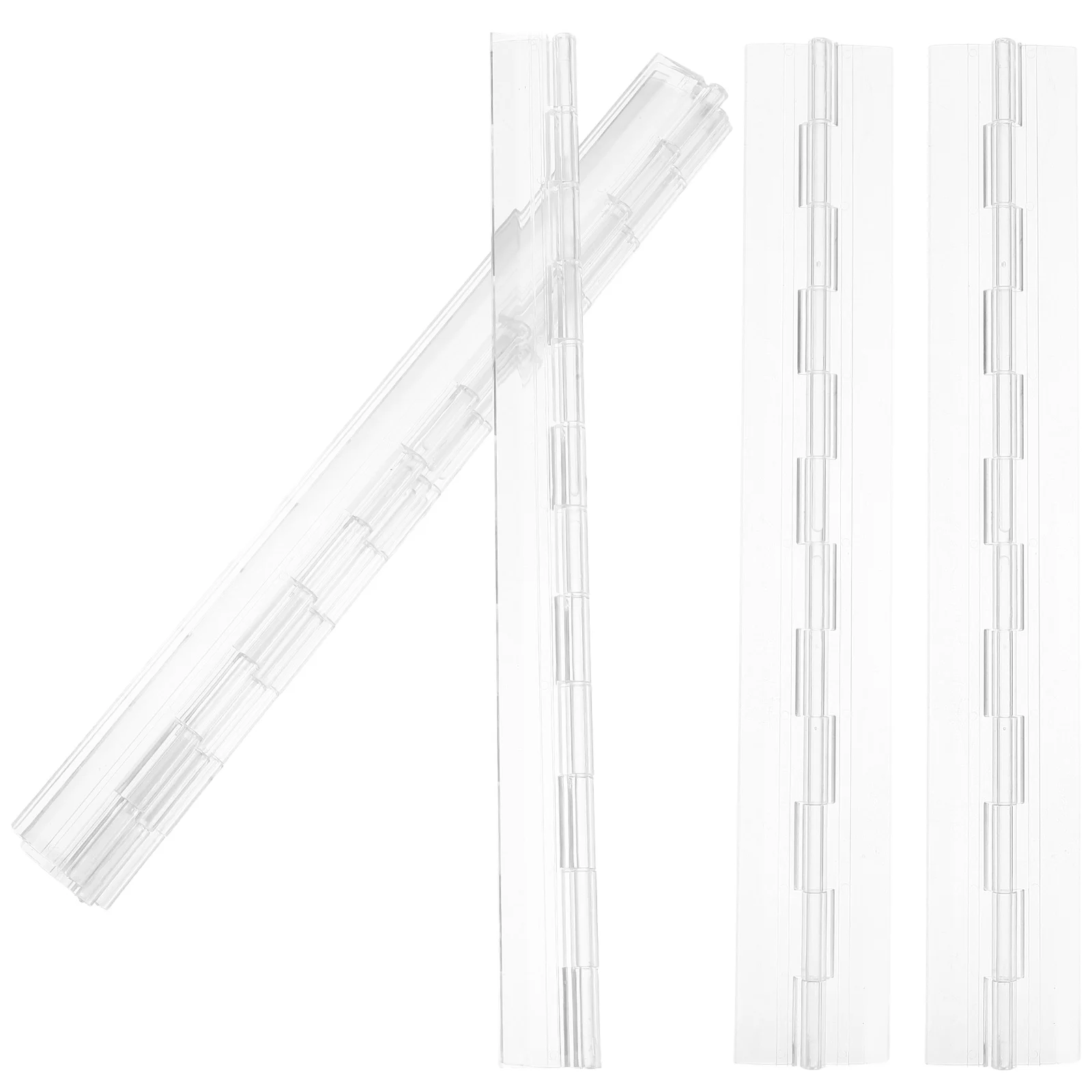 

4 Pcs Frosted Plastic Hinges Case Acrylic Cabinet Door Jewelry Kitchen Heavy Duty Wooden Piano Box Cupboard