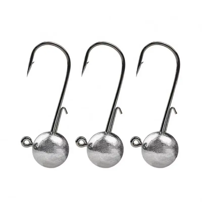 20個-袋-未塗装鉛ジグヘッド-卸売-ジギング釣り針-各種重量