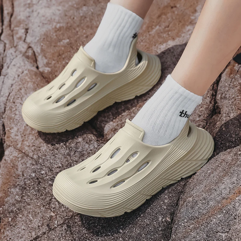 Men's women's sandals fashion platform casual sports slippers men's shoes EVA light breathable comfortable men's sandals slides image 6