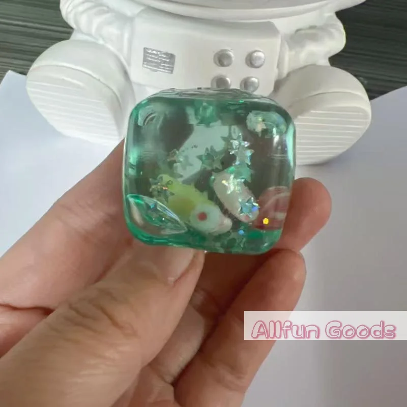 [T5]Stress Relif Balls Cube Ocean Sensory Fidget Toy Slow Rise Toys For Kids And Adults Squeeze Relax Gift