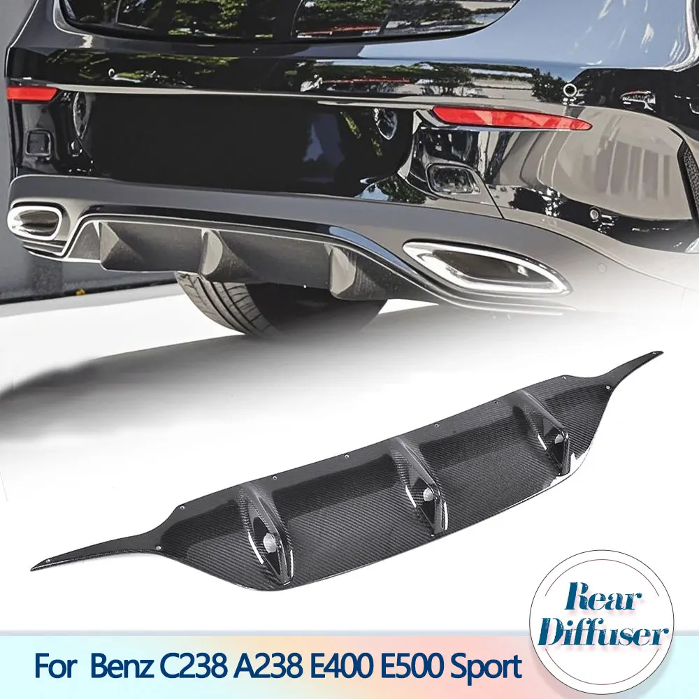 

Carbon Fiber Rear Bumper Diffuser Lip Spoiler for Mercedes-Benz E Class C238 E400 E500 Sport E43 AMG 2017 2018 Rear Diffuser