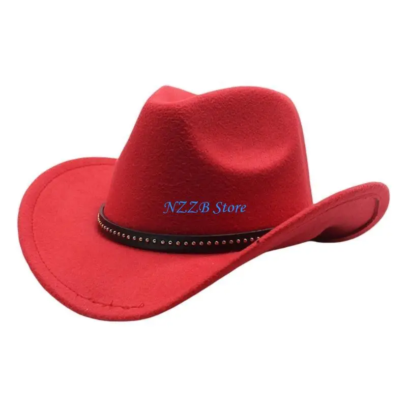 

T21F Homburg Top Hat Unique Band Panama Porkpie Hat Surprise Gift for Boyfriend