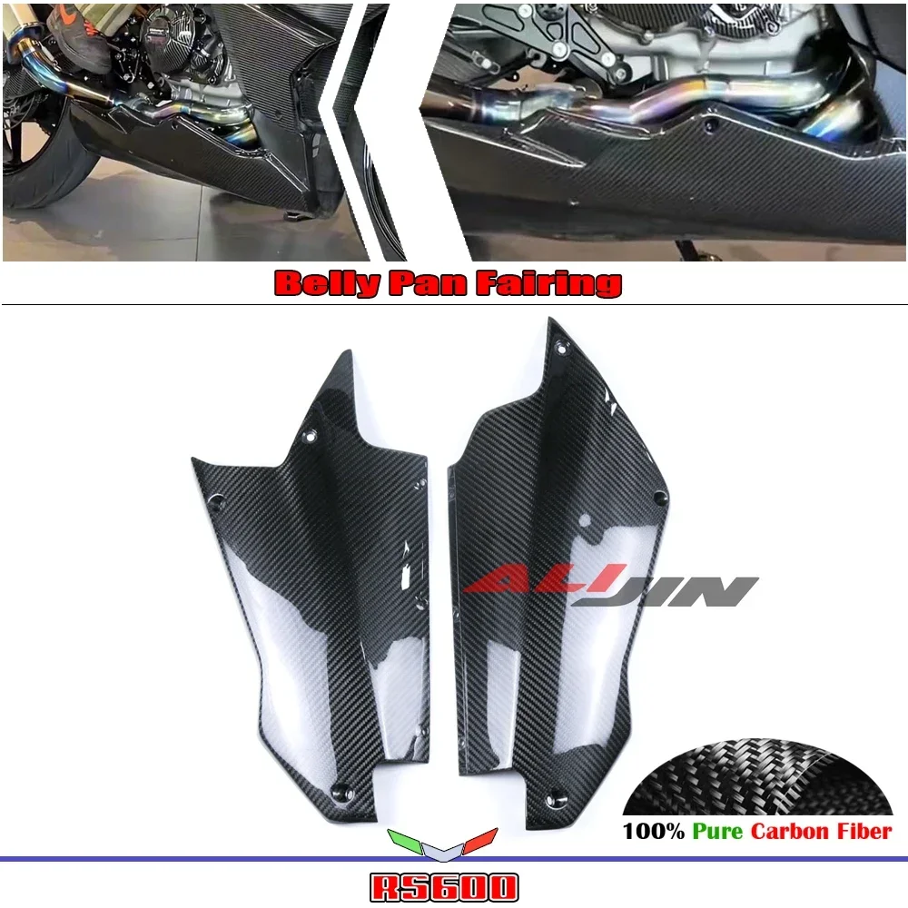 

Real Dry Carbon Fiber For Aprilia RS660 Tuono 660 2021-2023 Motorcycle Under Lower Fairing Belly Pan Panel Cowling Protector