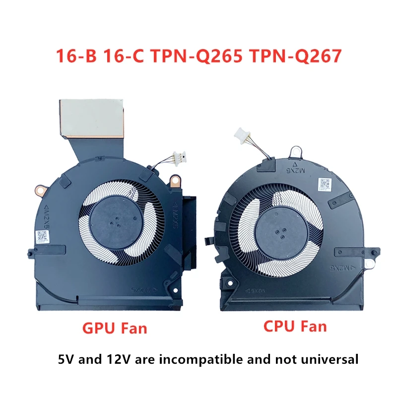 Ventola di raffreddamento GPU CPU originale nuova di zecca per HP 7/8 OMEN 16-B 16-C TPN-Q265 TPN-Q267