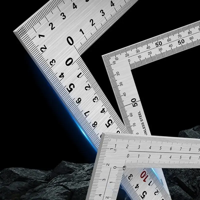 

L Square Ruler Metal Square for Woodworking Measuring Furniture Making 24BB