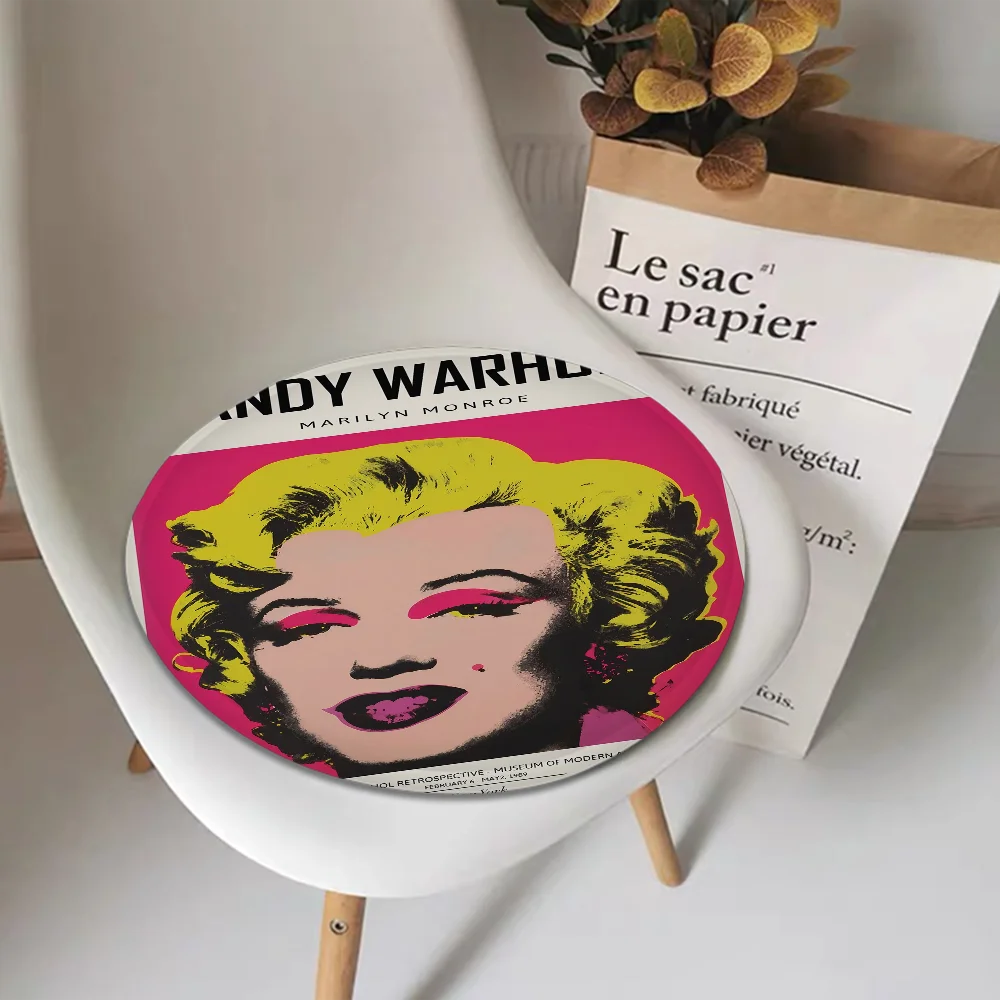 Fashion Movie Star Marilyn Monroe European Dining Chair Cushion Circular Decoration Seat For Office Desk Chair Mat Pad