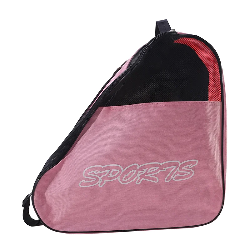 Half Net Roller Skating Bag Adult Children's Skating Shoes One Shoulder Backpack Roller Skating Large Capacity Storage Bag