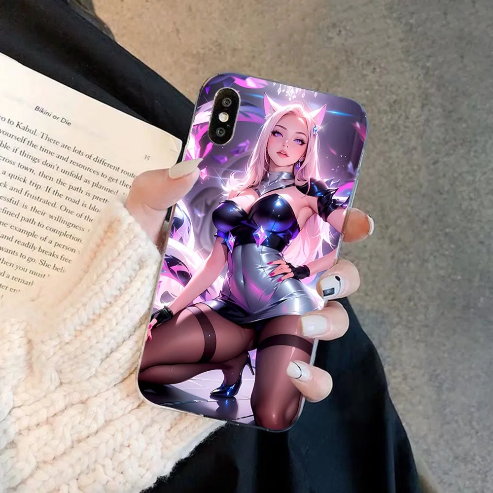 L-LOL K-KDA Ahri Akali Kaisa Seraphine Phone Case For IPhone 16 15 14 13 12 Mini 11 Pro XS Max XR SE 8 Plus Soft Silicone Cover