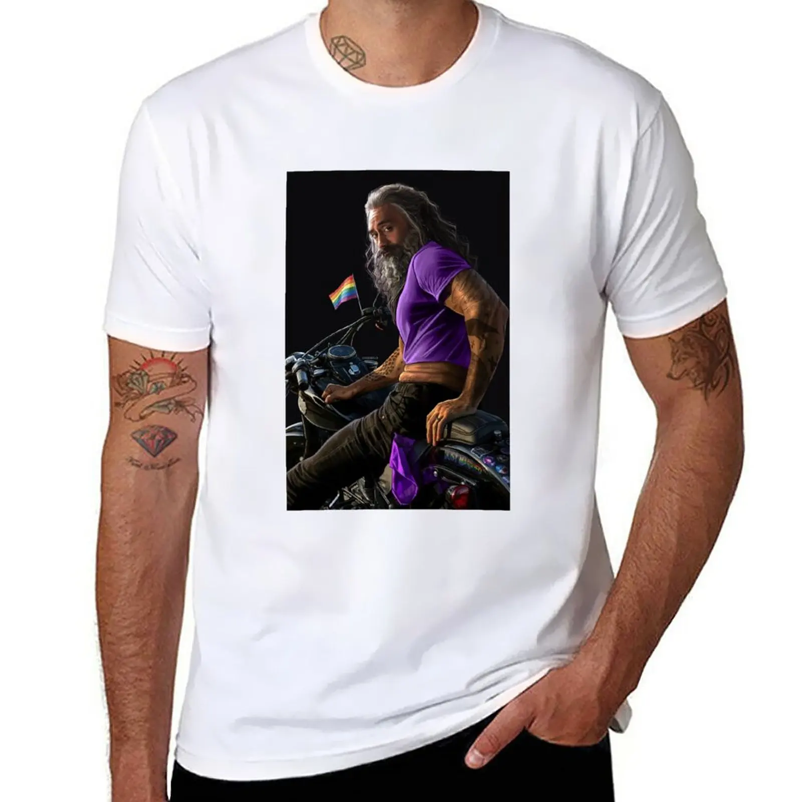 Biker Blackbeard, yet again T-Shirt cute tops plus size tops customs mens tall t shirts