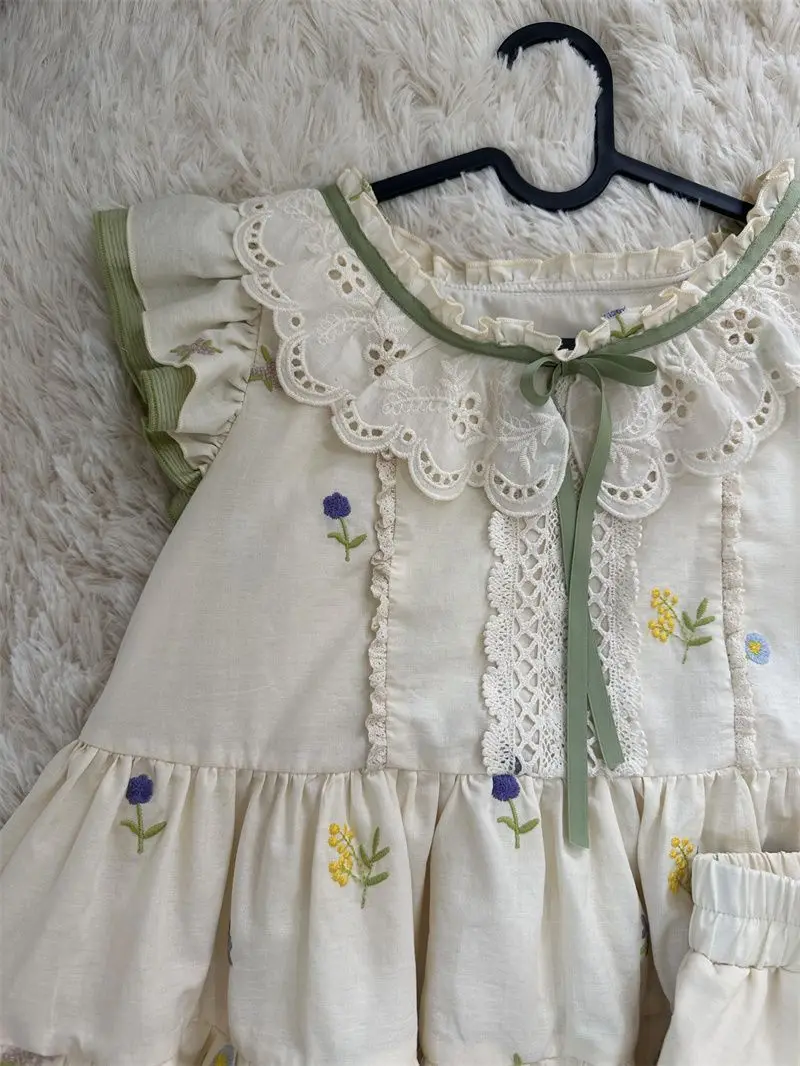 Vrouw Kleding Jurken 2-delige set Zomer Vintage Bloemenprint Kawaii Top + Minirok Japanse Harajuku Sexy Fairycore Jurk Chic