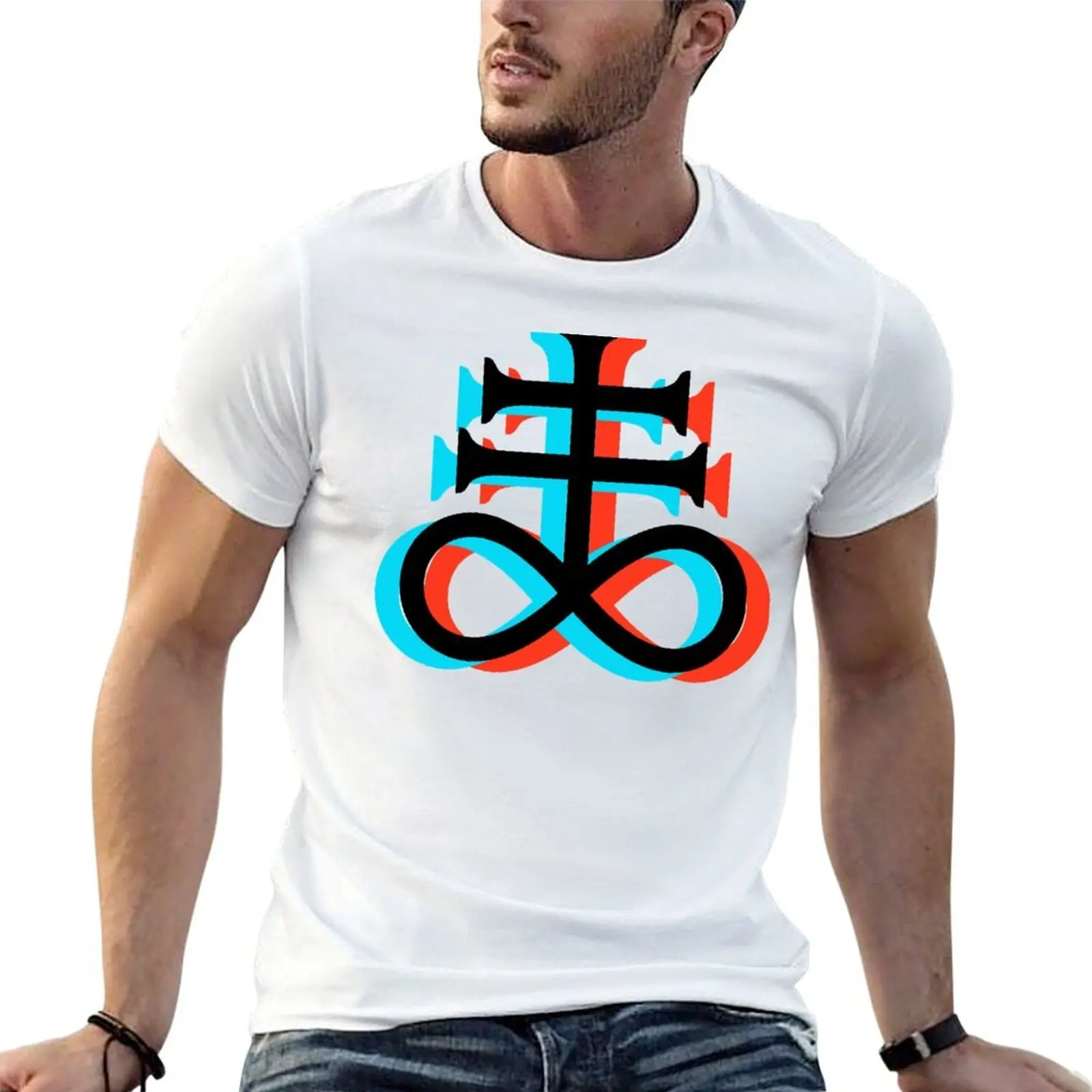 LEVIATHAN CROSS - SATANISM AND THE OCCULT T-Shirt animal prinfor boys summer clothes mens clothing