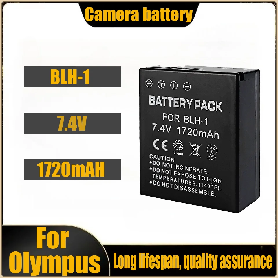 

Аккумулятор BLH-1 для камеры Olympus E-M1 Mark II EM1, аккумулятор 2-го поколения с полным декодированием blh1