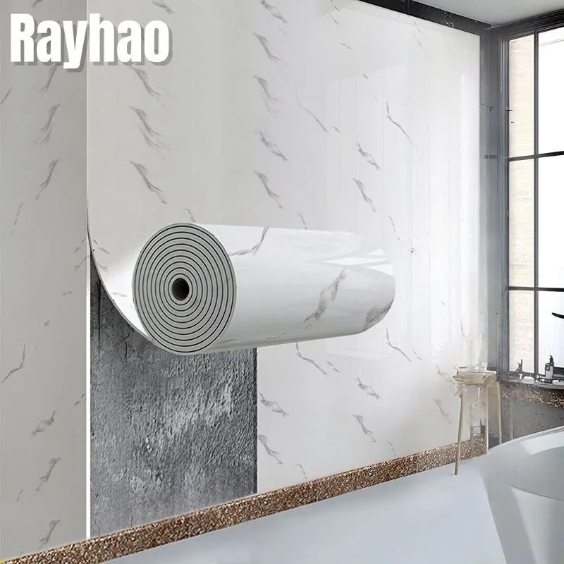 

Ceiling Decoration Marble Texture Self-adhesive Wallpapers Decor Foam Wall Stickers for Living Room Bathroom Kitchen Cabinet