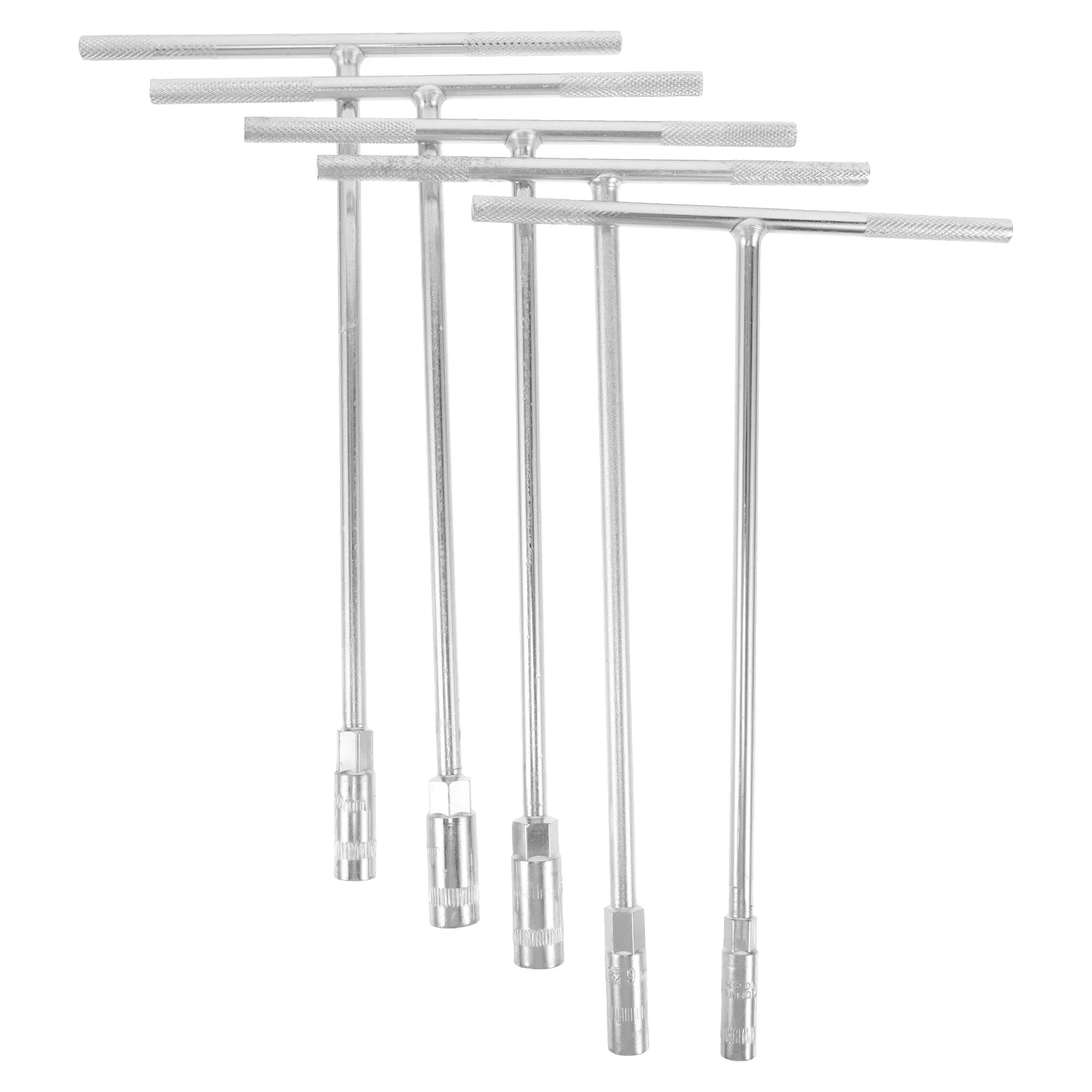 

5pcs Hexagonal Spanner T-Handle Wrench Extended Socket Tool For Car Repair Mechanical Assembly Durable Portable T-Type Socket