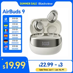 Blackview AirBuds 9 Headset TWS Wireless Earphones Touch Control Headphone With Microphone 400mAh Bluetooth 5.4 Heasets