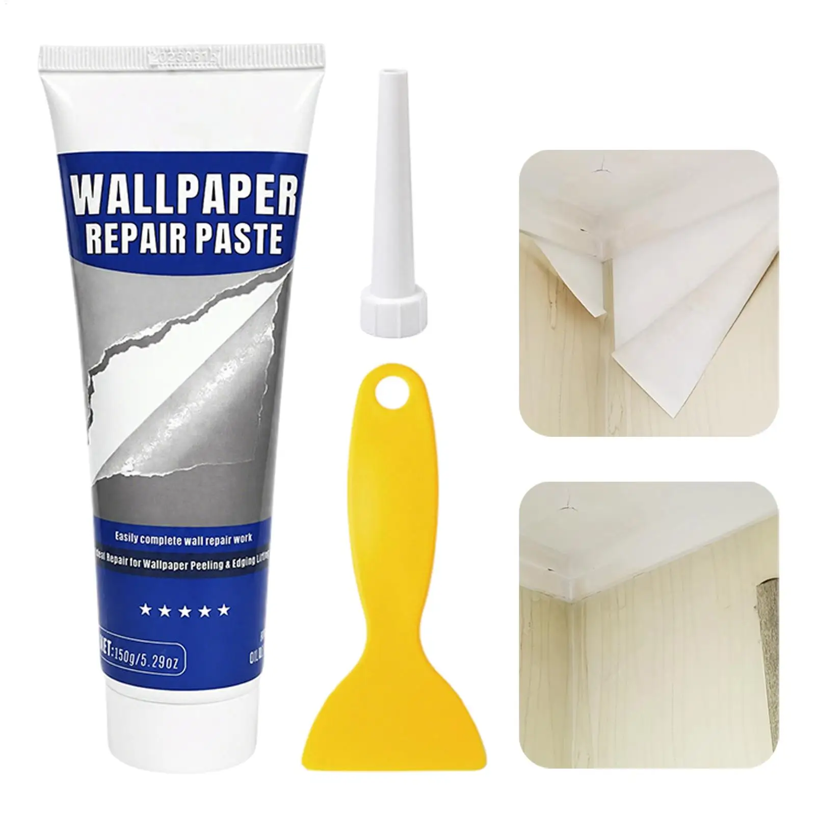 Wallpaper Repair Adhesive Glue Rice Paste Formula Quick Fix Peeling Curling Edge Wallpaper Accessory Home Maintenance Supply