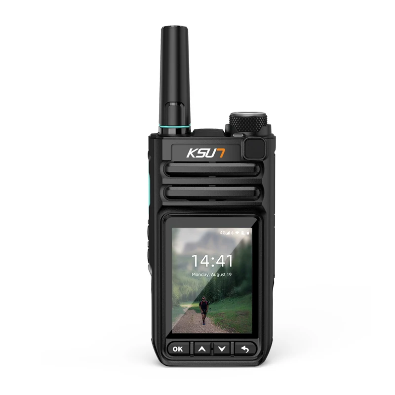 KSUN ZL63 Poc راديو WiFi Blue Tooth Talki Walki 4G Android الهاتف المحمول GPS جهاز اتصال لاسلكي متوافق مع تطبيق Zello