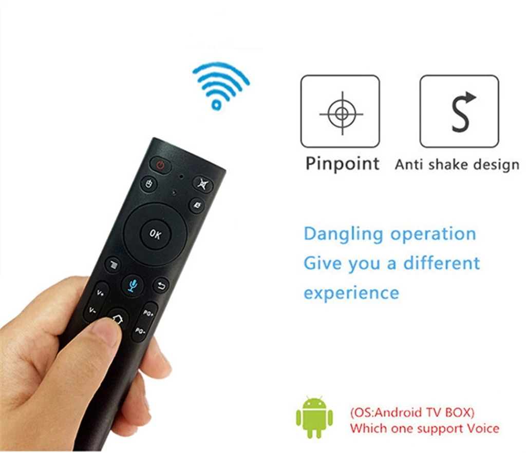 

Q5 Voice Control Gyro Air Mouse With Microphone 3 Axis Gyroscope Remote Control For Smart TV Android Box