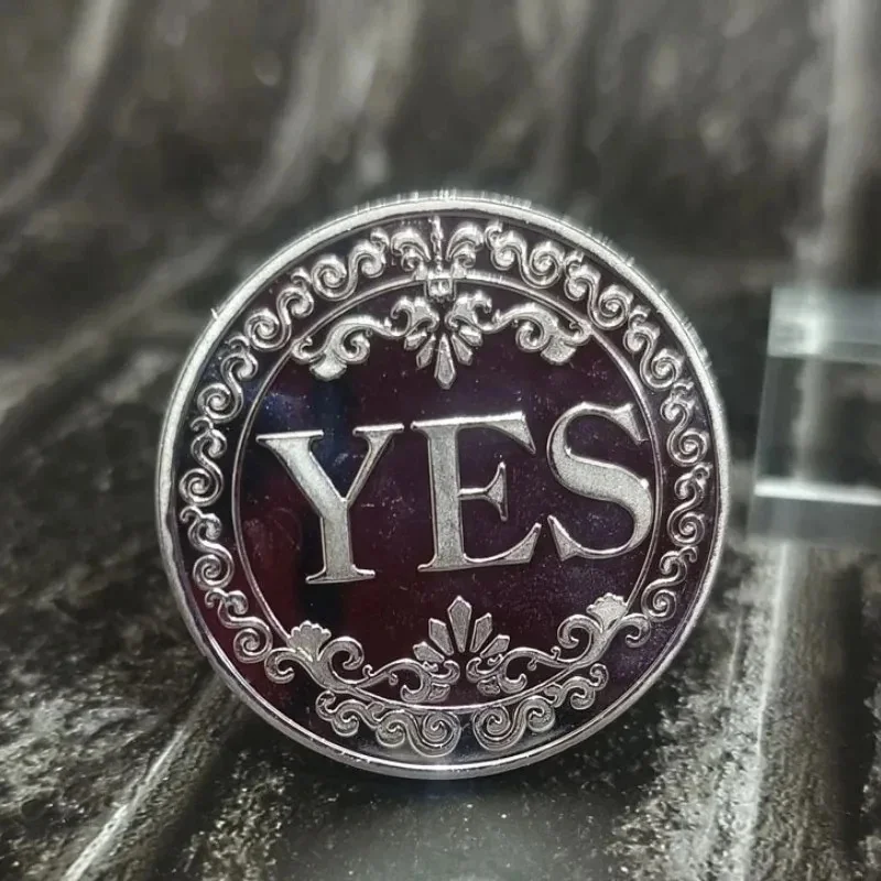 1/2/3/4Pcs Bronze Yes Commemorative Coin Souvenir Non-Currency Coins Game Prop Challenge Coins Collection Decoration Crafts