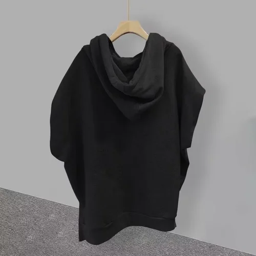 Imagen 2 del producto Camiseta sin mangas con capucha y cremallera para hombre, camisetas sin mangas de moda coreana, ropa de calle Y2K, chalecos informales, camisetas de Hip Hop, verano 2025