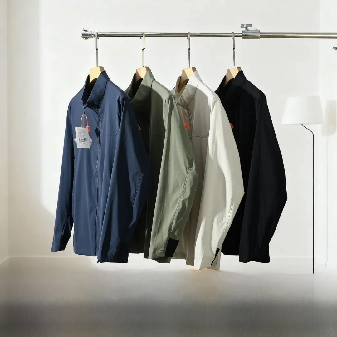 

Сверхлегкий водонепроницаемый 3D индивидуальный мужской тюнет Qui-Dry ветрозащитный дышащий эластичный воротник-стойка с застежкой-молнией повседневный Sle