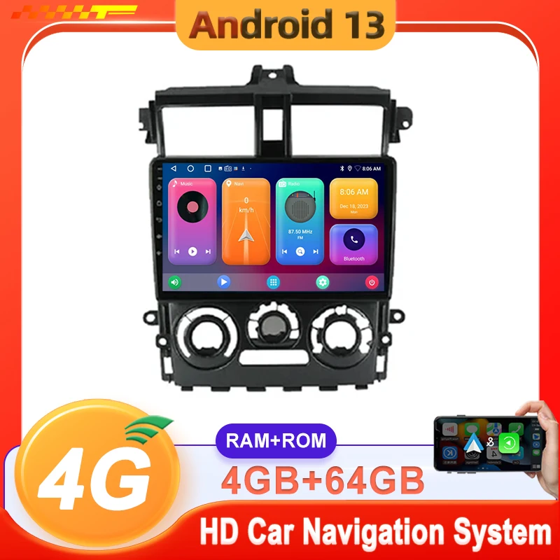 

Android 13 Car Radio For Mitsubishi Colt Plus 2007 - 2012 Multimedia Video Player GPS DSP Navigation No 2din DVD Srceen TV