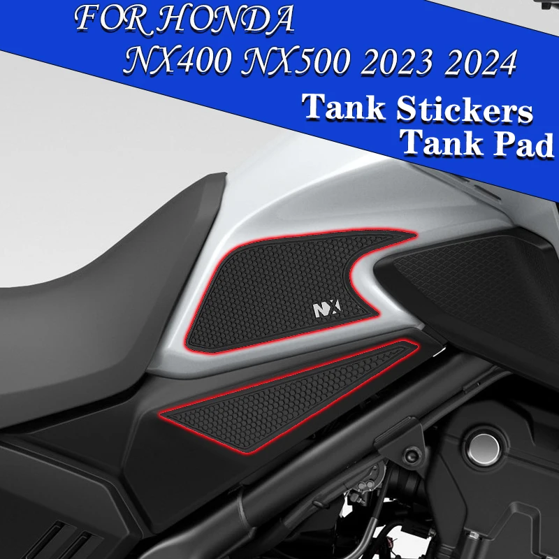 Pegatinas laterales antideslizantes para tanque de combustible de motocicleta, almohadilla impermeable de goma para HONDA NX400 NX500 NX 400 500 nx400 nx500 2023 2024
