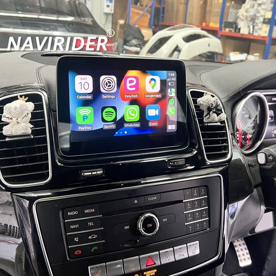 Layar 8.4 Inci Android 15 Untuk Benz GLE GLS W167 2015 - 2018 Pemutar Video Multimedia Mobil GPS Stereo Carplay Tape Recorder Radio