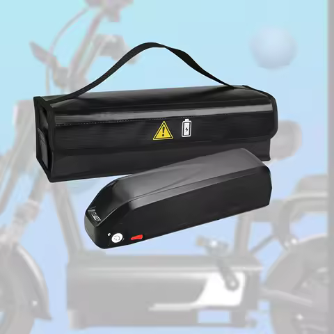 Electric Bike Battery Bag Protective Cover, Flame Retardant Battery Carrying Bag Safe Guard