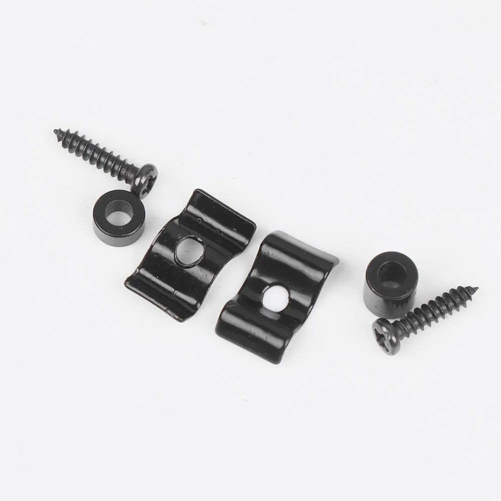 

String Retainer Guides for Electric Guitar Black Metal Locking Type Reduced Friction Compatible with Multiple Guitar Bass Models