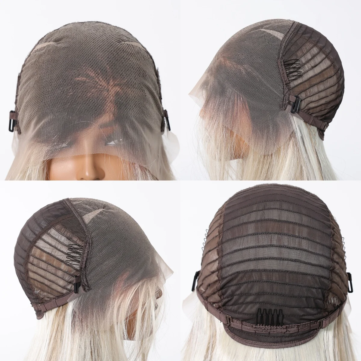 أومبير شقراء البلاتين الاصطناعية الدانتيل الباروكات الأمامية طويلة مستقيم 13*6 الدانتيل الجبهة الباروكات للنساء اليومية مقاومة للحرارة شعري شعر مستعار #6