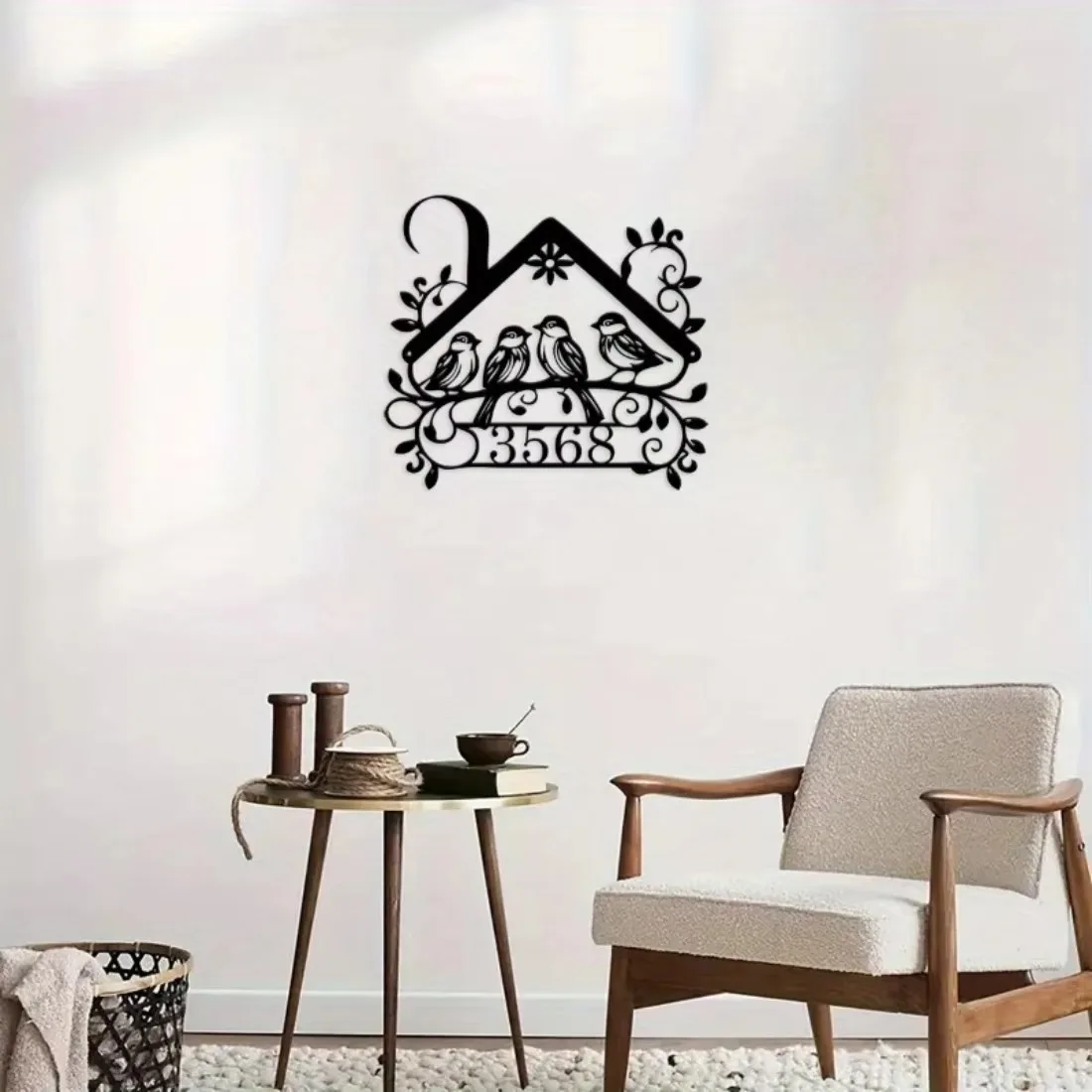 CIFbuy Rustic Sailboat Personalized Metal Wall Art, Custom Nautical Monogram Plaque Name Sign Door Hanger